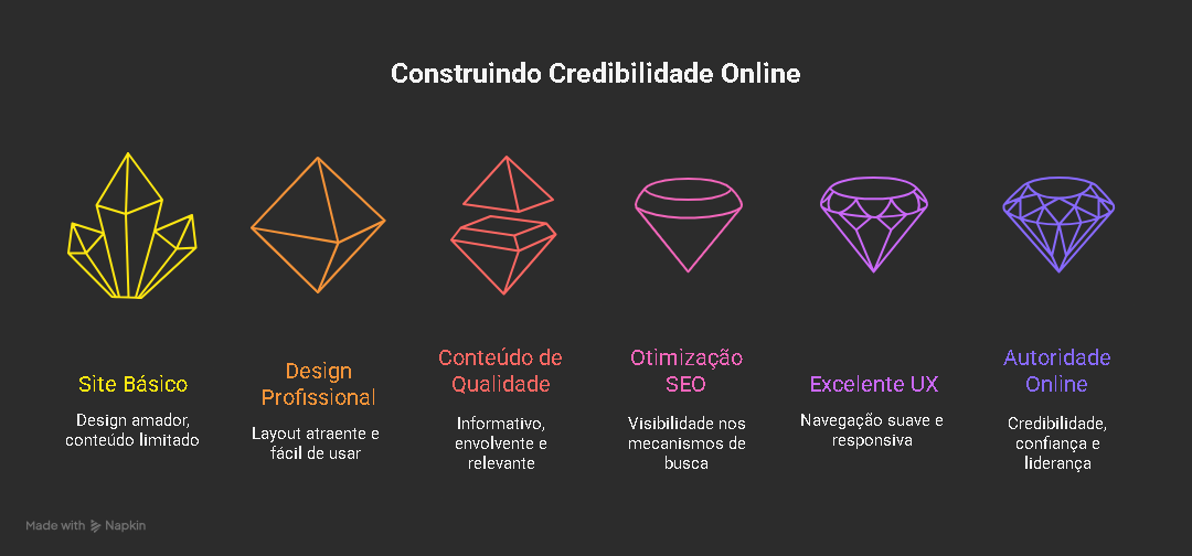 Seu Site Construindo Credibilidade e Autoridade Online visual selection