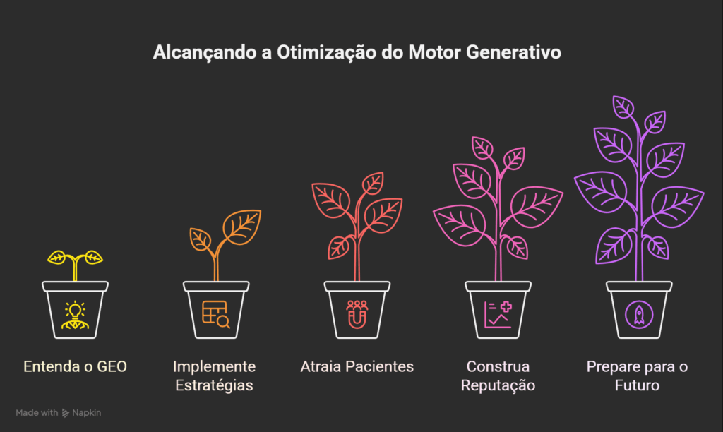 Guia Completo de Generative Engine Optimization GEO para a Saude Como sua Clinica pode ser a Fonte de Respostas da IA